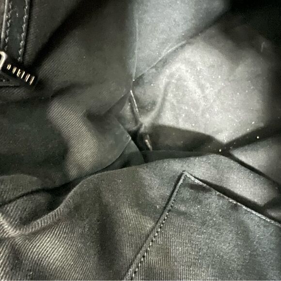 Vintage Celine black suede leather jacquard monogram tote bag - Picture 13 of 16